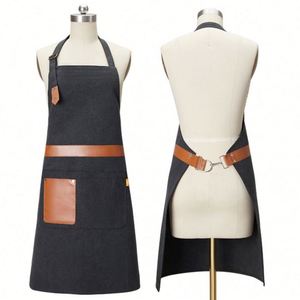 Tablier de cuisine en toile de coton polyester épaissie pour femme, nouvelle collection, vente en gros de vêtements de travail - Product Image 2