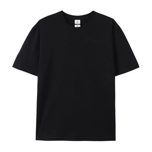 Unisex <span class=keywords><strong>semplice</strong></span> bianco e nero 100% cotone t-shirt vera e formato EU personalizzabile con etichette e loghi di stampa - Product Image 4