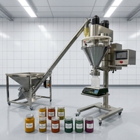 Machine de remplissage de poudre épicée 100g, remplisseur à vis pour poudre de farine de boulangerie 1kg, distributeur de poudre à lessiver 5kg