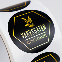 Étiquettes d'emballage en vinyle adhésif avec logo personnalisé, autocollants en relief, étiquettes personnalisées en feuille d'or, impression personnalisée de luxe, autocollant d'étiquette