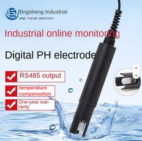 Sonde de pH industrielle en ligne RS485 avec compensation de température pour le traitement des eaux usées, fabriquée en Chine continentale