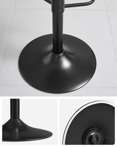 <span class=keywords><strong>SONGMICS</strong></span> Chaises de cuisine avec tabourets de <span class=keywords><strong>bar</strong></span> à structure métallique robuste Lot de 2 chaises de <span class=keywords><strong>bar</strong></span> pivotantes en cuir - Product Image 5