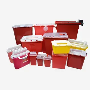 Lixo hospitalar pode resíduos caixa médica Sharp Bin descartáveis Sharp Container fabricantes