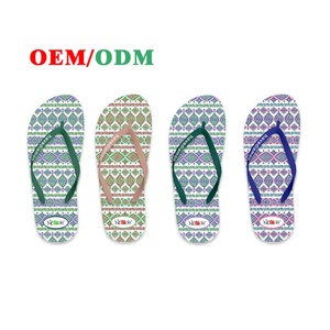 Sandalias de Playa Nicecin para Mujer, Chanclas de PE con Rayas Verticales Personalizadas y Estampado de Puntos, Sandalias de Verano Suaves de EVA, OEM ODM - Product Image 2