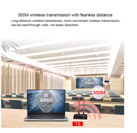 Extensor KVM Inalámbrico HDTV de 5.8G, 300m, 1080P, Kit de Transmisor y Receptor USB, Salida en Bucle IR HD para PC, TV, DVD