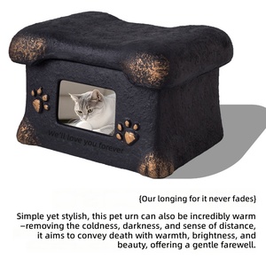 Urna Memorial para Cães e Gatos Pequenos Polandite Portland, Feita à Mão, Clássica, Quadrada, Impermeável, Personalizada e Ecológica - Product Image 5