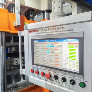 Bốn trạm tự động thermoforming dùng một lần PP Pet PS Ops tấm nhựa Máy làm - Product Image 6