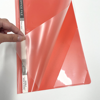 Carpeta de Presentación Transparente A4 con Cierre, Carpeta de Polipropileno para Documentos