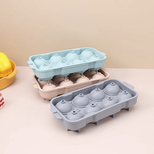 Nouveau Moule à Glaçons Rond Portable 2-en-1 en Silicone avec Couvercle – Vente Flash - Product Image 1