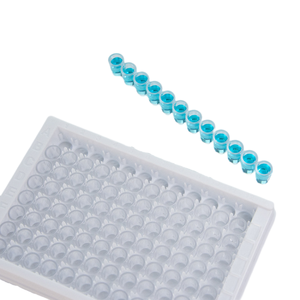 Grosir 96 Well <span class=keywords><strong>Elisa</strong></span> piring bawah datar PS transparan pelat <span class=keywords><strong>Elisa</strong></span> dapat dilepas - Product Image 6