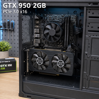 Nouvelle carte graphique de jeu XHVGA GTX 950 2 Go GDDR5 128 bits à double ventilateur, PCI Express 3.0 X16 DirectX 12 pour PC de bureau, 1114 MHz Core
