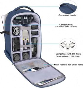 Sac à dos pour appareil photo, échantillon gratuit, sac pour appareil photo reflex numérique/SLR/sans miroir, étui rigide étanche de 15-16,4 pouces avec support pour trépied - Product Image 2