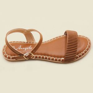 Nouvelles sandales d'été décontractées en cuir pour femmes avec lacets, plates et élégantes, vente en gros - Product Image 4