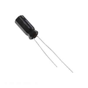 Condensateur traversant 1 uF CAP ALUM 1UF 20% 100V RADIAL TH UVK2A010MDD1TD - Distributeur agréé - Product Image 1
