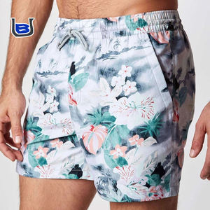 Custom Designer 100% costume da bagno da <span class=keywords><strong>uomo</strong></span> in poliestere per le vacanze con stampa floreale da spiaggia <span class=keywords><strong>pantaloncini</strong></span> Casual in Mesh taglie forti di abbigliamento ispirato al <span class=keywords><strong>mare</strong></span> - Product Image 1