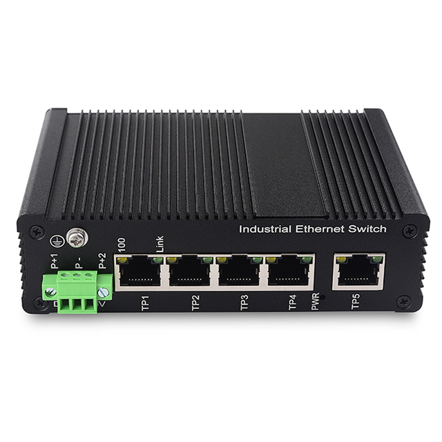 Hot Selling IP40 Industrial Switch With 5 10/100/Mbps RJ45 Port Network Switch
