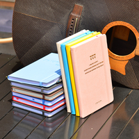 Gran oferta, cuaderno creativo A5, elegante cubierta de cuero elástica, diseño impreso para uso diario para estudio, reuniones artísticas de negocios