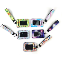Top Loaders Sports Card Holder Néoprène Dragonne Sublimation ID Card Wallet Pouch