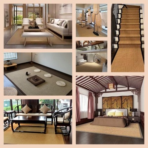 Tapis en sisal naturel très vendu, résistant à l'usure, antidérapant, avec support en latex et tissu non tissé, idéal pour hôtels, salons et escaliers - Product Image 3