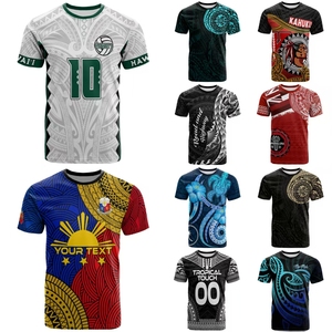 Maillot Samoa Rugby Union – Coupe Du Monde 2015, BLK, Col Polynésien, Rare