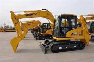 Excavadora de Orugas Pequeña Shantui China de 7.5 Toneladas SE75W con Motor Weichai, Caja de Cambios de Alta Eficiencia y PLC - Product Image 2