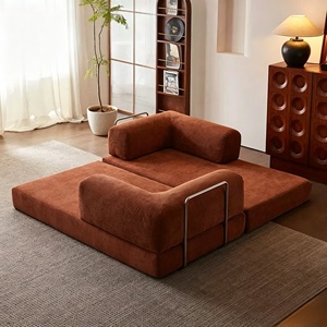 Modern Multi-functional Storage Extendable Inflatable <strong>Sofa</strong> Bed Set Stainless Steel Legs Villa Hotel Living Room Use - Product Image 1