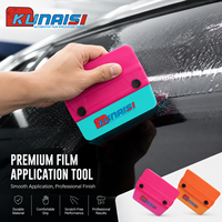 Spatule en TPU en forme d'éventail KUNAISI pour l'installation de film PPF, film de protection de voiture, film teinté pour fenêtres, grattoir souple anti-rayures, outil de pose