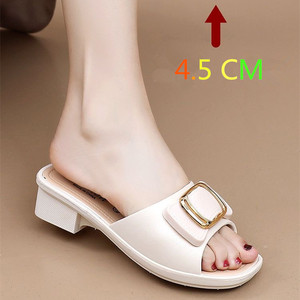 Sandalias Personalizables para Mujer, Elegantes, Cómodas, con Punta Abierta, Tacón Medio, Ligeras, Antideslizantes, a la Moda, con Plataforma en la Parte Superior - Product Image 4