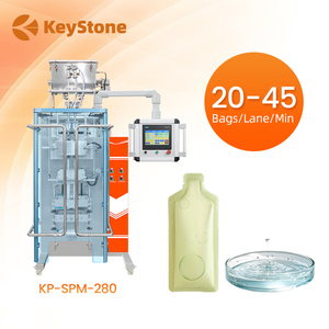 Máquina automática de envasado de sobres tipo stick con sellado de 3/4 lados para pasta, miel, aceite, mermelada, kétchup y líquidos - Product Image 1