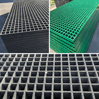 Plateformes de travail légères et fiables sur mesure en fibre de verre (GRP/FRP) avec grilles moulées pour drainage