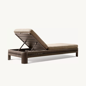 Tumbona de cuerda de aluminio duradera moderna, juego de jardín para exteriores, Hotel, Villa, junto a la piscina, tumbona, playa, sol y playa - Product Image 6