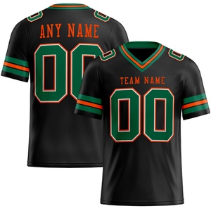 เสื้อฟุตบอลอเมริกันผู้ชายผ้าตาข่ายโพลีเอสเตอร์ 100% ระบายอากาศ แห้งเร็ว พิมพ์ลาย โลโก้แบบกำหนดเอง ชื่อทีมแบบกำหนดเอง สำหรับฤดูร้อน - Product Image 5