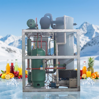 Machine à glace en tubes Haiyue refroidie à l'eau/à l'air de 2 tonnes, machine à glace en tubes industrielle, machine à glace en tubes à vendre