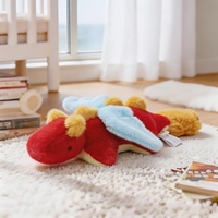 Peluche de dinosaure ailé coloré, jouet en peluche doux et moelleux, poupée dragon pour enfants, cadeau parfait