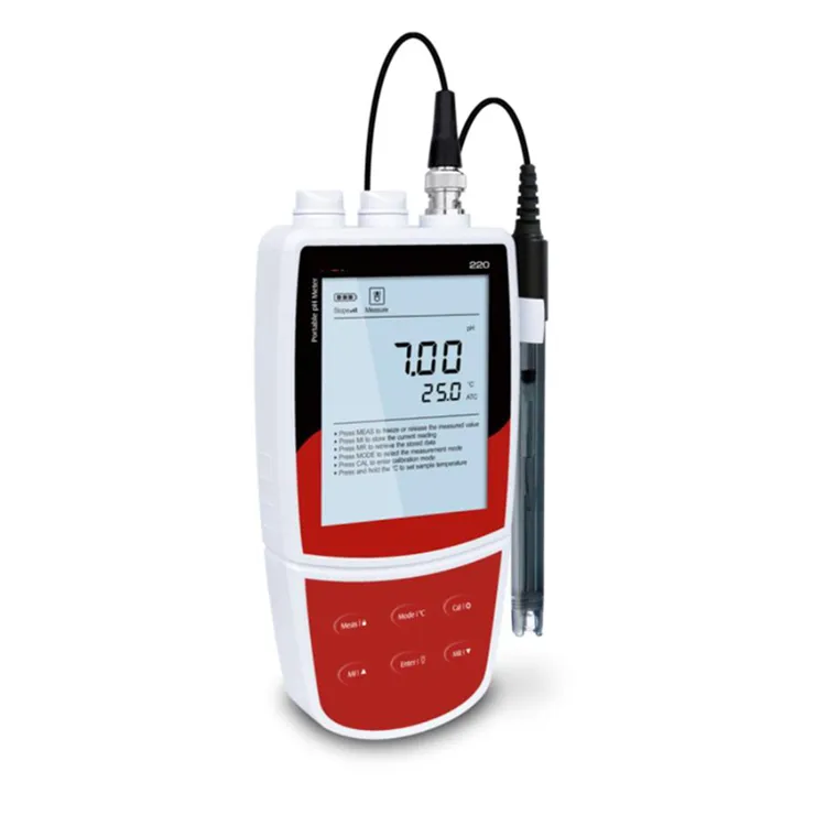 Digitaler elektronischer Milch-pH-Meter-Test mit pH-Puffer und Elektrode