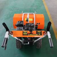Souffleuse à neige, balayeuse et déneigeuse autoportée Loncin 15HP 420cc, machine de déneigement à essence EPA 3 en 1 pour routes municipales