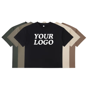 Sorona 260gsm rắn thân thiện với môi trường phong cách mới thả Vai Mens quá khổ unisex làm mát trống 100% bông Boxy nặng - Product Image 1