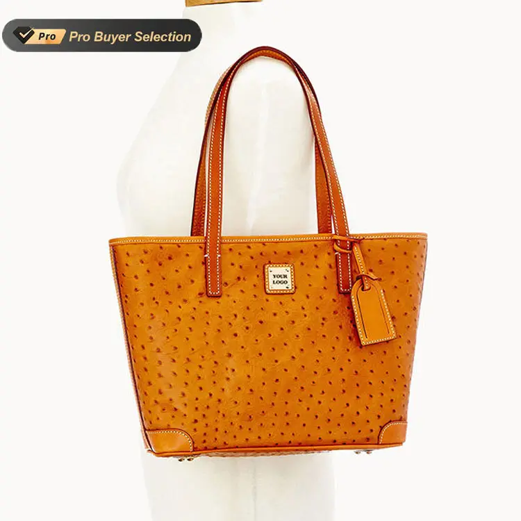 Sac A Main Luxury Ostrich Pattern Ladies Crossbody Tote Bag Travel Leather Handbags Ostrich Big Hand Bag