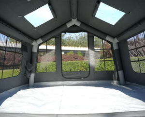 Tente gonflable spacieuse de 8 m², version AB à double porte avec double lanterneau, imperméable, quatre saisons, pour le <span class=keywords><strong>camping</strong></span> en plein air - Product Image 4