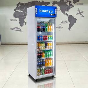 Réfrigérateur commercial vertical peu coûteux, refroidisseur de boissons, vitrine réfrigérée avec porte en verre, refroidissement par air, commande LED et serrure de porte - Product Image 5