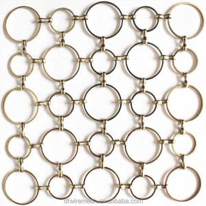 Cortina de Cadena de Anillos de Acero Inoxidable para Decoración Metálica, Cortina de Malla de Anillos para Interiores y Exteriores - Product Image 1