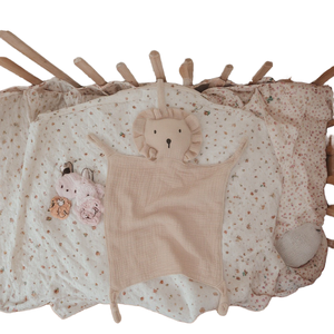 Ropa de cama infantil de algodón orgánico con divertidos patrones de animales Productos de cama para niños - Product Image 4