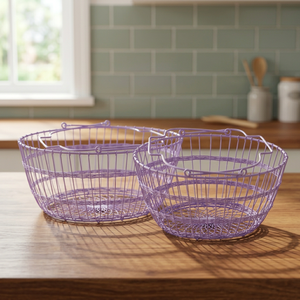 Metal Wire <b>Basket</b> Set of 2 pcs - Product Image 4