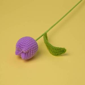 Modern Handmade Knitted Artificial Tulip Flowers Preserved Flowers Creative Gifts Flower Arrangements - Product Image 5