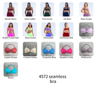 Soutien-gorge de sport à faible MOQ, haute élasticité, compression, sans couture, dos nu, pour femme, avec logo personnalisé, haut de sport, haut de course, haut de fitness, haut d'entraînement
