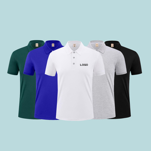 Customized Logo Printing Cotton Summer Polo Shirt Enterprise Short Sleeve Solid Color Work Polo Shirts