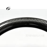 Volant sport personnalisé de haute qualité en fibre de carbone et cuir pour Ford Raptor F150 F250 F350