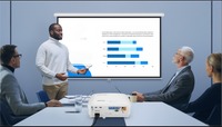 Projecteur 3D DLP MS550 3600 Lumens 1080P Portable Intelligent pour Conférences et Home Cinéma