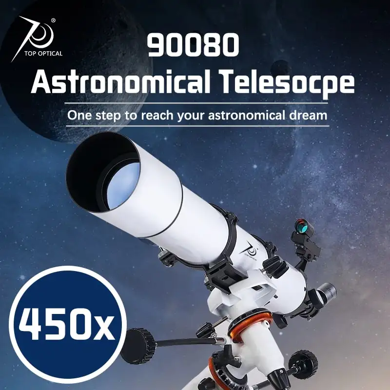 80900 Telescópio Astronômico Profissional Telescópio Refletor Alta Resolução