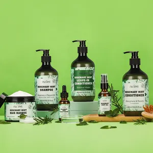 NUSPA, fórmula de planta de etiqueta privada, aceite para el tratamiento del cabello, aceite hidratante suavizante, aceite para el cabello de menta de romero